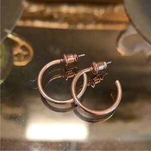 Rose Gold Mini Hoop Earrings